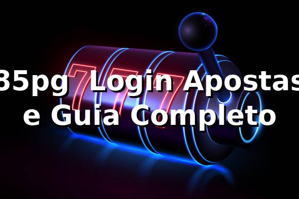 85pg – Login, Apostas e Guia Completo 1 85pg – Login, Apostas e Guia Completo